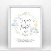 Boho Baby Boy Dusche Windeln Raffle Schild