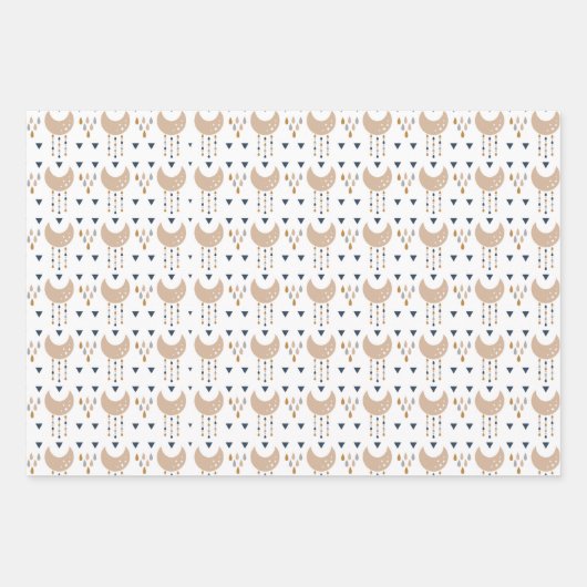 Boho Baby Boy Pattern Geschenkpapier Set (Vorderseite 2)