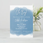 Boho Baby Boy Shower Einladung (Stehend Vorderseite)