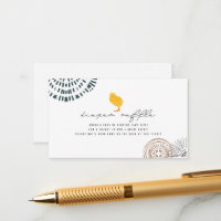 Boho Baby Chick Diaper Raffle Ticket