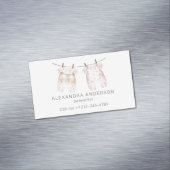 Boho Baby Closing Watercolor Babysitter Magnetische Visitenkarte (Beispiel)