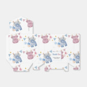 Boho Baby Clotheline Gender Reveal Geschenkschachtel (Ungefaltet)