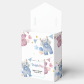 Boho Baby Clotheline Gender Reveal Geschenkschachtel (Geöffnet)