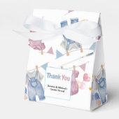 Boho Baby Clotheline Gender Reveal Geschenkschachtel (Vorderseite)