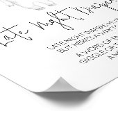 Boho Baby Clothes Baby Dusche Spätnachtsspalter Poster (Ecke)