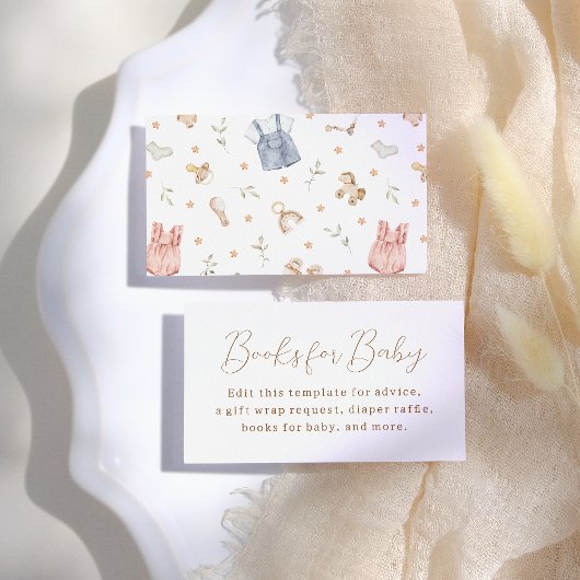 Boho Baby Clothes Babydusche Begleitkarte