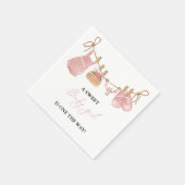 Boho Baby Clothes Babydusche Buchungsanfrage Serviette (Ecke)