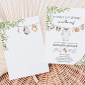 Boho Baby Clothes Babydusche Einladung