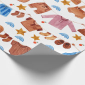 Boho Baby Clothes Babydusche Geschenkpapier (Ecke)