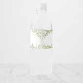 Boho Baby Clothes Babydusche Wasserflaschenetikett (Rückseite)