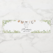 Boho Baby Clothes Babydusche Wasserflaschenetikett (Einzelnes Label)