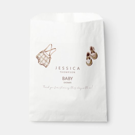 Boho Baby Clothes Boy Baby Showbücher Geschenktütchen (Vorderseite)