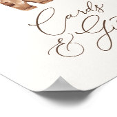 Boho Baby Clothes Boy Babyduschkarten und Geschenk Poster (Ecke)