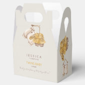 Boho Baby Clothes Cream Twins Baby Dusche Geschenkschachtel (Geöffnet)