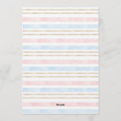 Boho Baby Clothes Gender Reveal Einladung (Rückseite)