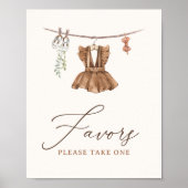 Boho Baby Clothes Girl Baby Duwer bevorzugt Schild (Vorne)