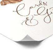 Boho Baby Clothes Girl Babyduschkarten und Geschen Poster (Ecke)