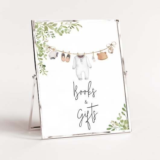 Boho Baby Clothes Kinderdusche Bücher und Geschenk Poster