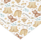 Boho Baby Clothes & Teddy Bear Runner Kurzer Tischläufer (Ecke)