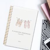 Boho Baby Cloud Watercolor Babysitter Service Planer