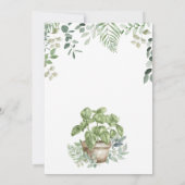 Boho Baby Crib Baby Dusche Einladung (Rückseite)