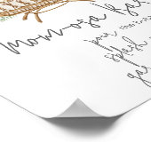 Boho Baby Crib Baby Dusche Mama Osa Bar Poster (Ecke)