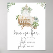 Boho Baby Crib Baby Dusche Mama Osa Bar Poster (Vorne)