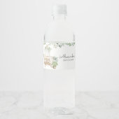 Boho Baby Crib Baby Dusche Wasserflaschenetikett (Vorderseite)