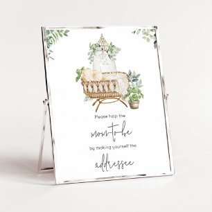 Boho Baby Crib Baby Duschvorrichtung Poster
