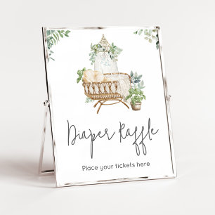 Boho Baby Crib Babyduschmaschine Windelwanne Poster