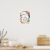 Boho Baby Dusche, Brautparty Poster, Banner Poster (Küche)