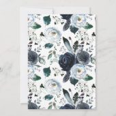 Boho Baby Dusche Danke Babyboy Einladung (Rückseite)