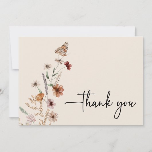 Boho Baby Dusche Danke Karte (Vorderseite)