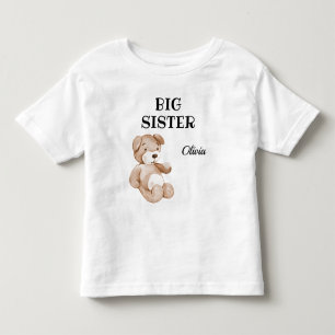 Boho Baby Dusche Niedlich Big Sister 2T bis 5-6T Kleinkind T-shirt