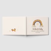 Boho Baby Dusche Wasserfarbe Regenbogen Gästebuch (Voll)