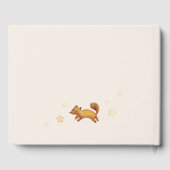 Boho Baby Dusche Wasserfarbe Regenbogen Gästebuch (Rückseite)