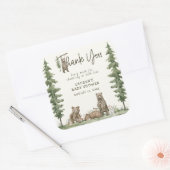 Boho Baby Dusche wir können frühzeitig abwarten Da Quadratischer Aufkleber (Umschlag)