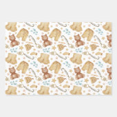 Boho Baby Duschwrapping Paper Geschenkpapier Set (Vorderseite)