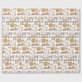 Boho Baby Duschwrapping Paper | Wild One Geschenkpapier (Flach)
