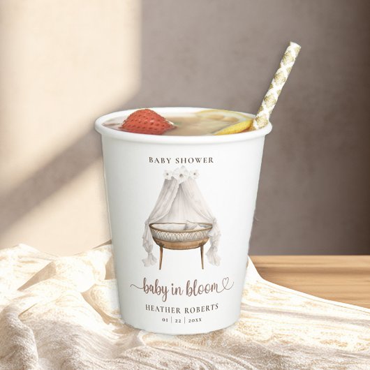 Boho Baby Duwer Cups Neutral-Bläserglas Pappbecher