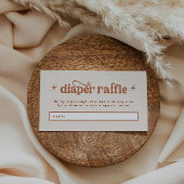 Boho Baby Duwer Diaper Raffle Begleitkarte