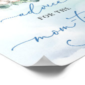 Boho Baby-Elefantenskripte Advice für die zukünfti Poster (Ecke)