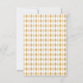 Boho Baby Elephant, Affe, Löwengoldbaby-Dusche Dankeskarte (Rückseite)