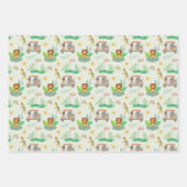 Boho Baby Elephant, Monkey, Lion Golf Baby Pattern Geschenkpapier Set (Vorderseite 2)