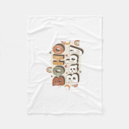 Boho Baby Fleece blanket (Vorderseite)