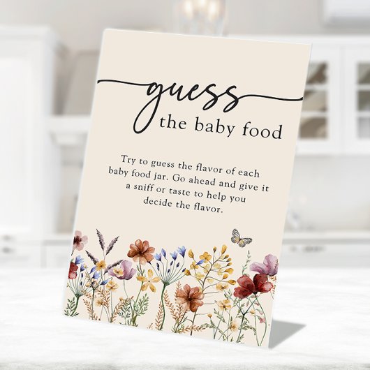 Boho Baby Food Sign Sockelschild