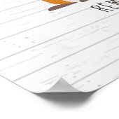 Boho Baby Fox Wood Personalisierte Kinderzimmer Ar Poster (Ecke)