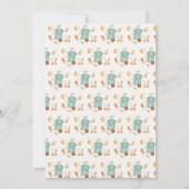 Boho Baby Girl Clothes Kinderdusche Einladung (Rückseite)