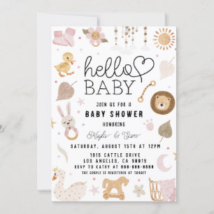 Boho Baby Girl Kinderzimmer Dusche Einladung