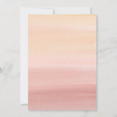 Boho Baby in Bloom Pampas Dusche Einladung (Rückseite)